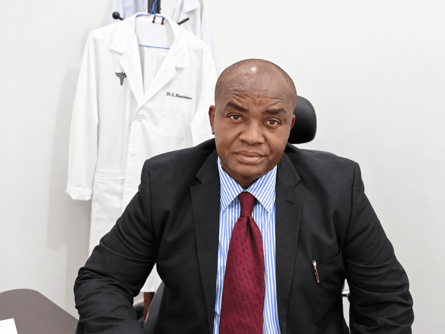 Portrait of Dr. C N Duum Nwachukwu, Medical Director