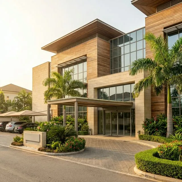 A premium healthcare environment is key to peace of mind. Clinic exterior in Abuja